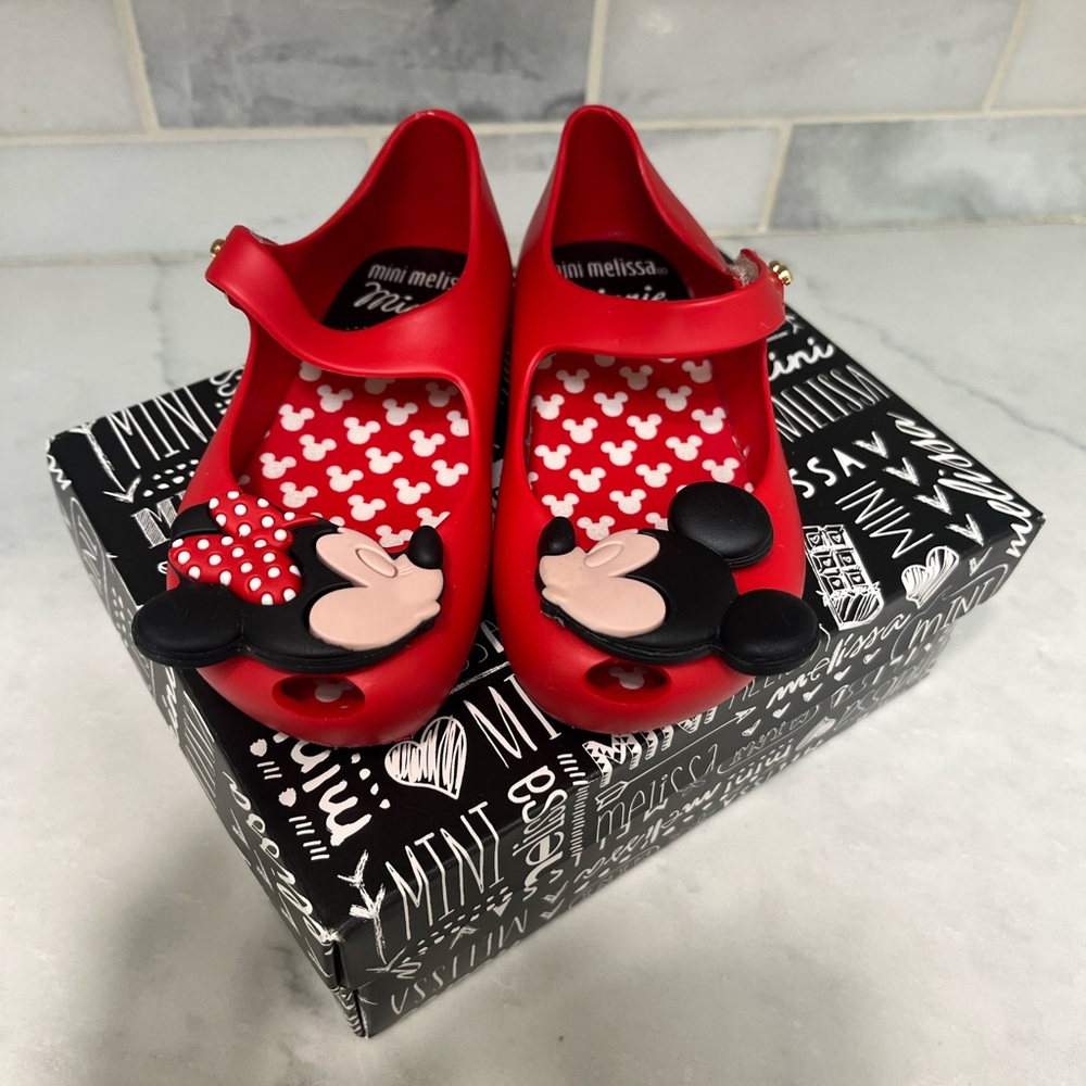 Mini Melissa Mickey and Minnie Toddler girl Shoe